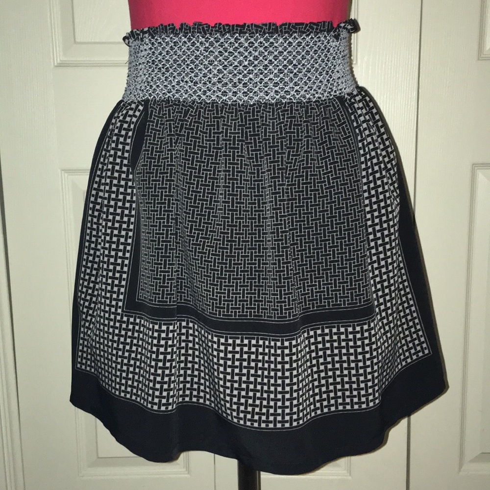 Black and gray skirt